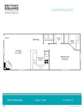 1X1-  798 sqft 2601 floor plan